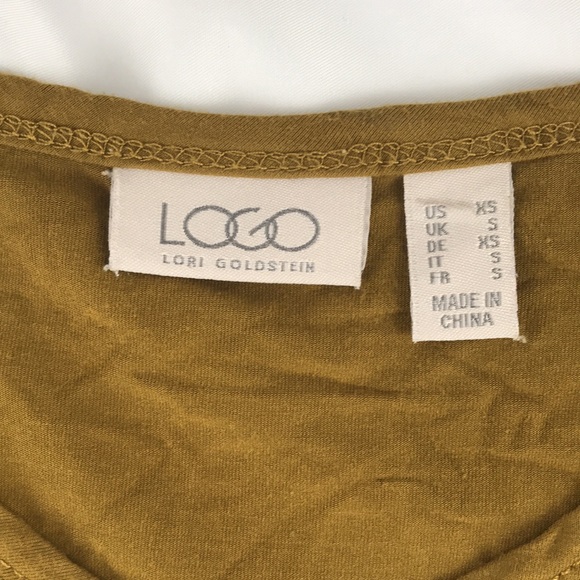 LOGO by Lori Goldstein Rayon 230 Top Faux Suede XS - Picture 3 of 7